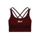 ARI WOMEN'S DASHING RUNNING SPORT BRA - WINE/SILVER/WINE