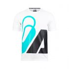 ARI BIG LOGO RUNNING LIFESTYLE TEE - WHITE/BLUE/BLACK