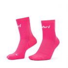 ARI TERRY QTR RUNNING SOCKS - NEON PINK/PINK/WHITE