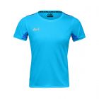 ARI WOMEN'S FLEXI RUNNING TEE - SKY BLUE/SILVER/WHITE