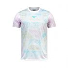 MIZUNO X ARI RUNNING TEE - WHITE/PINK/SKY