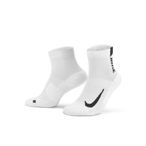 NIKE MULTPLIER ANKLE SOCKS 2PR - WHITE/BLACK